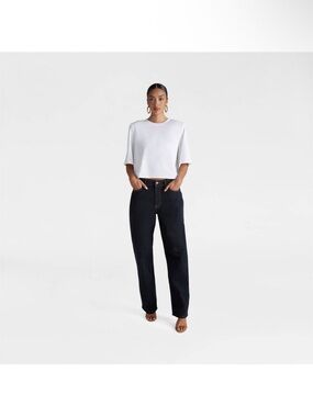 KBB by KAHLANA Women Mid-Rise Wide Leg 'The Kahlana Jean' sz 12
